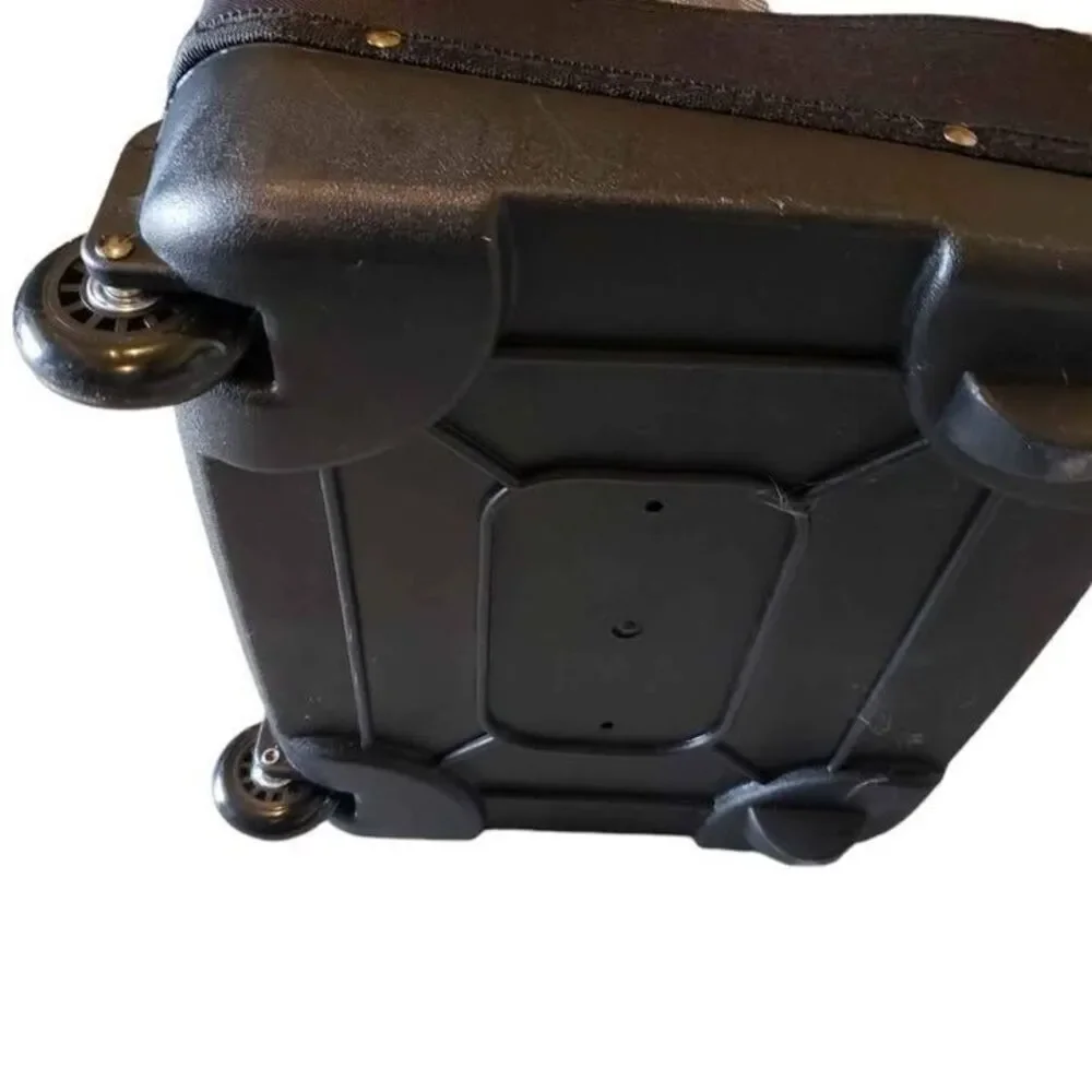 Paragon Golf Travel Roller Bag Wheeled Club Carrier w/ Strap & Pockets